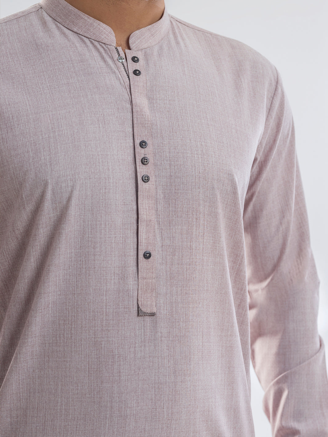 Dark Pink Blended Kurta Trouser - AL-KT-3088
