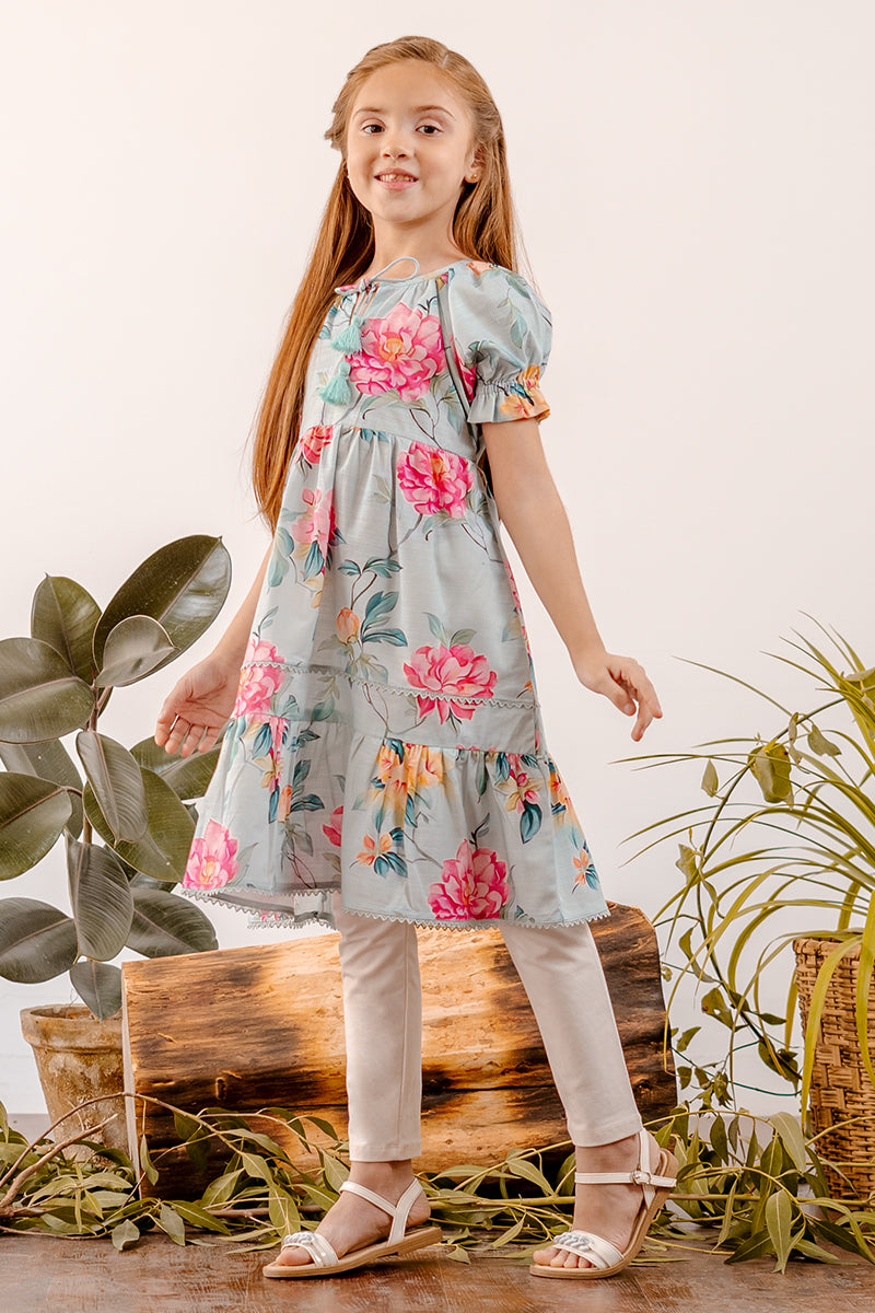 3 Piece Embroidered Chiffon Suit