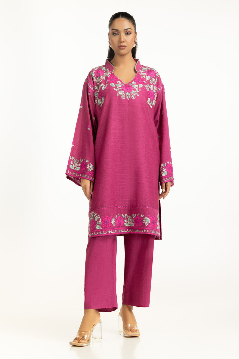 Karandi Embroidered Co-Ord Set