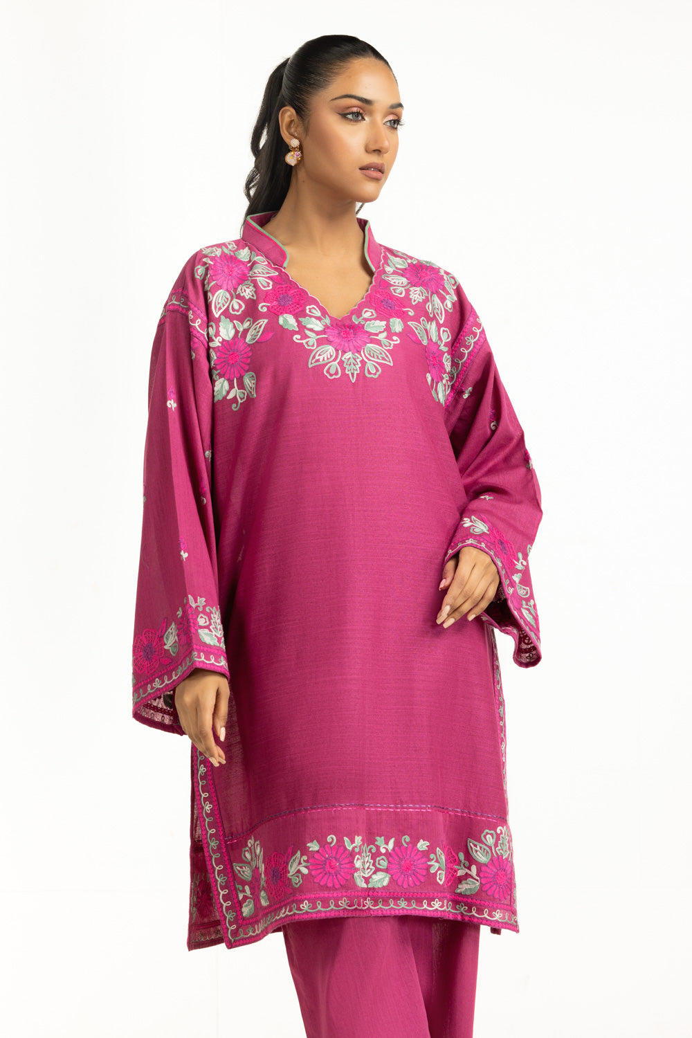 Karandi Embroidered Co-Ord Set