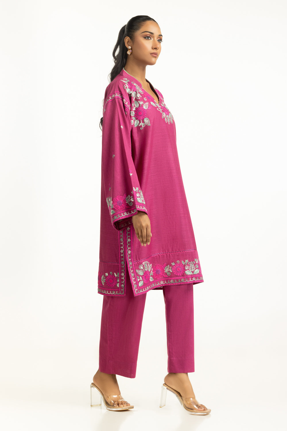 Karandi Embroidered Co-Ord Set