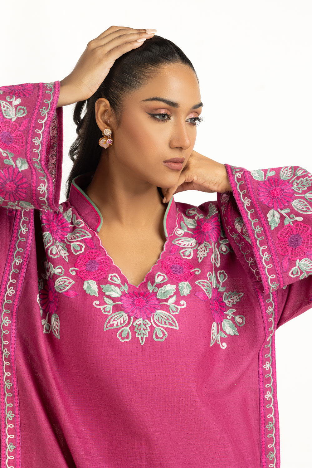 Karandi Embroidered Co-Ord Set