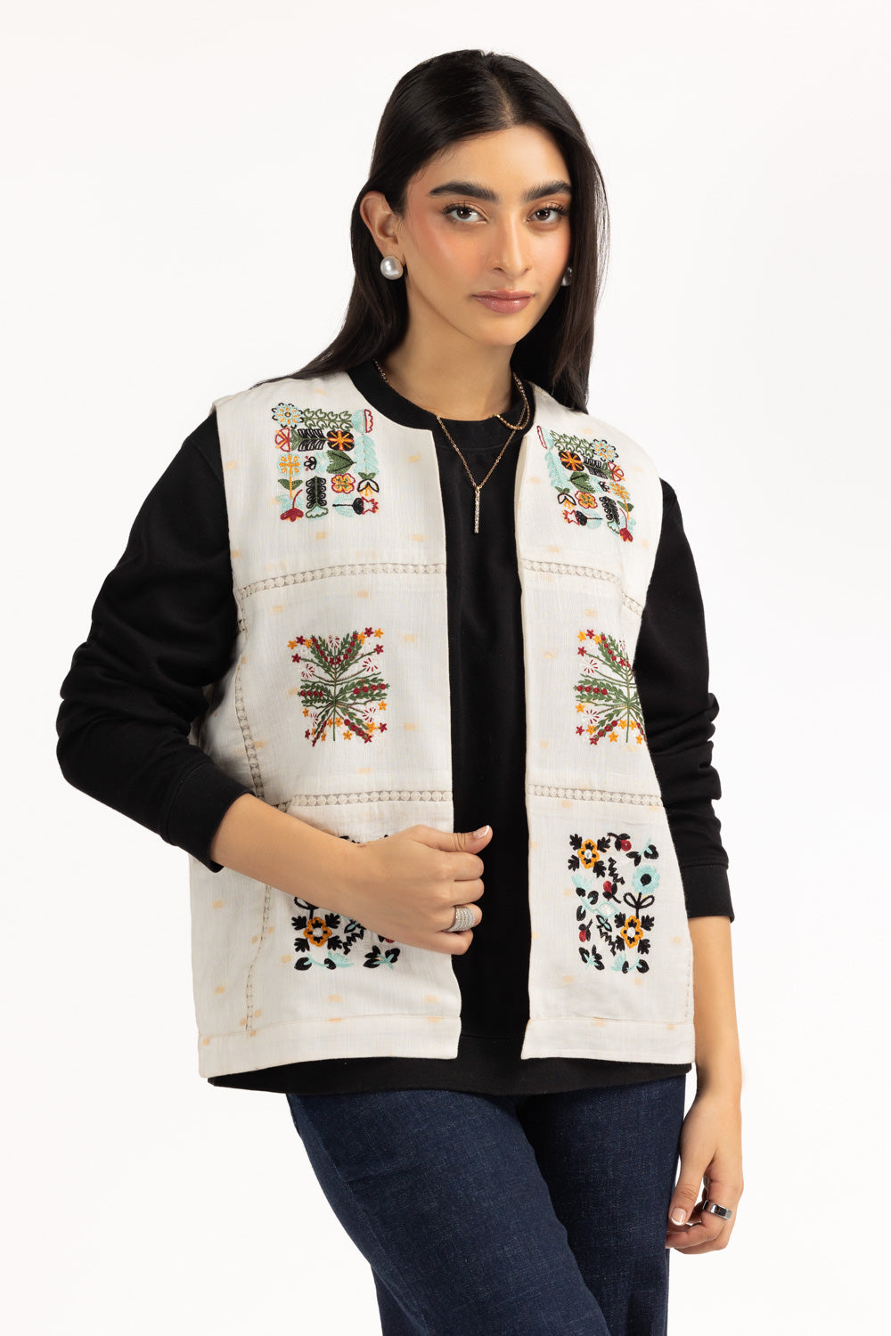 Karandi Embroidered Waistcoat