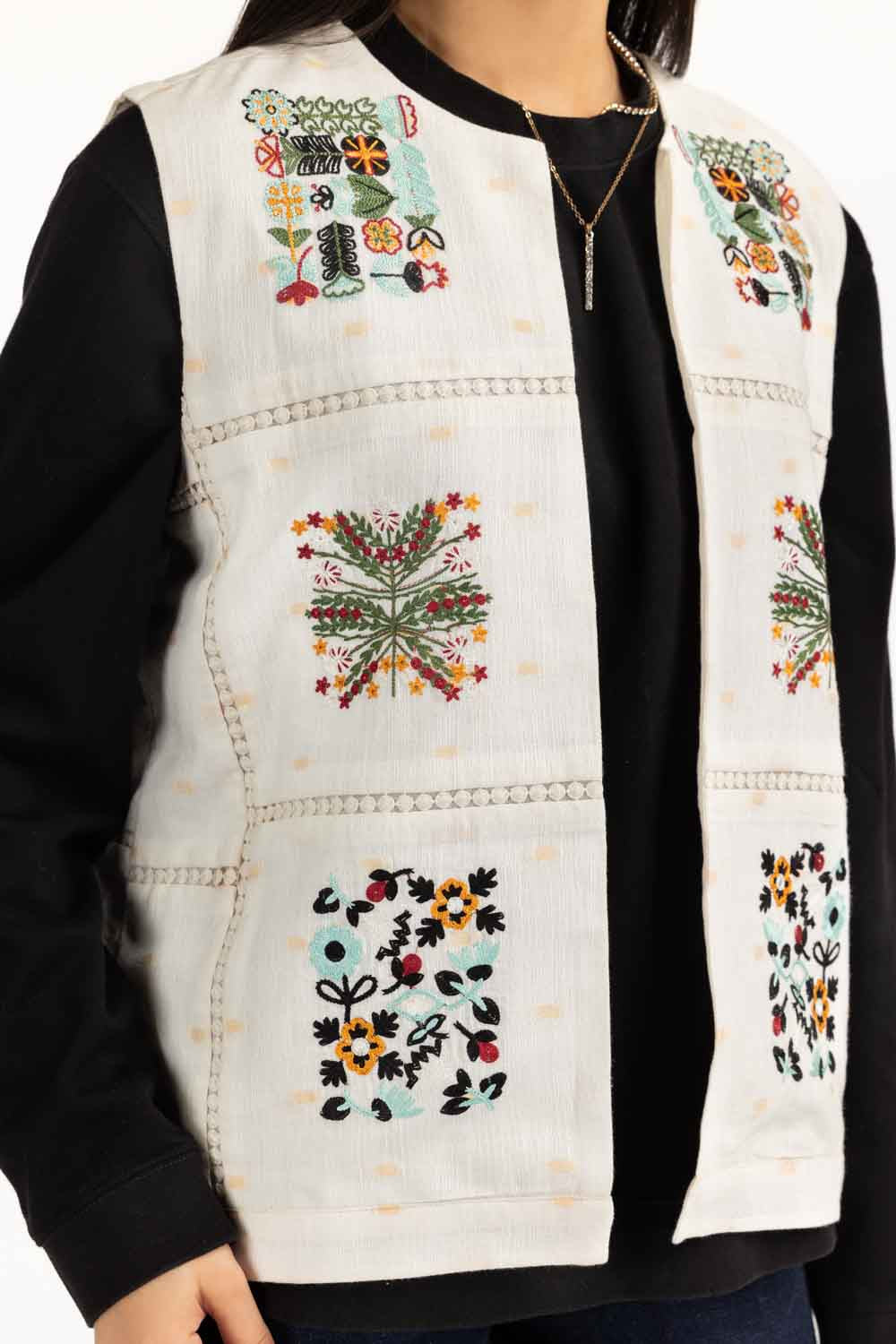 Karandi Embroidered Waistcoat