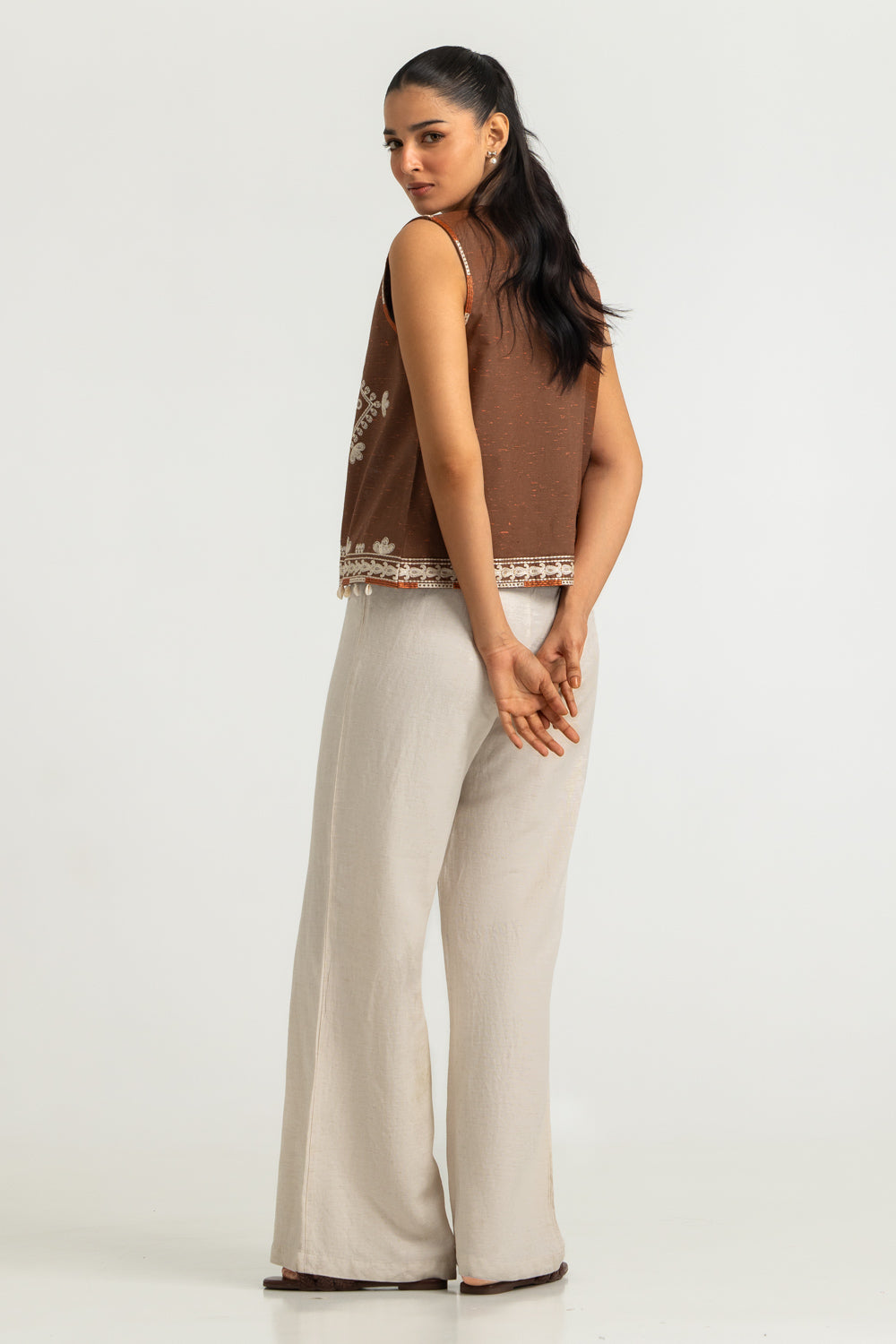Karandi Embroidered Waistcoat