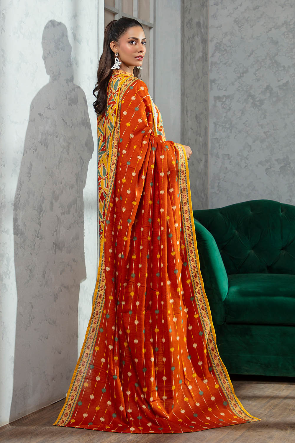 3 Piece Khaddar Suit with Dupatta