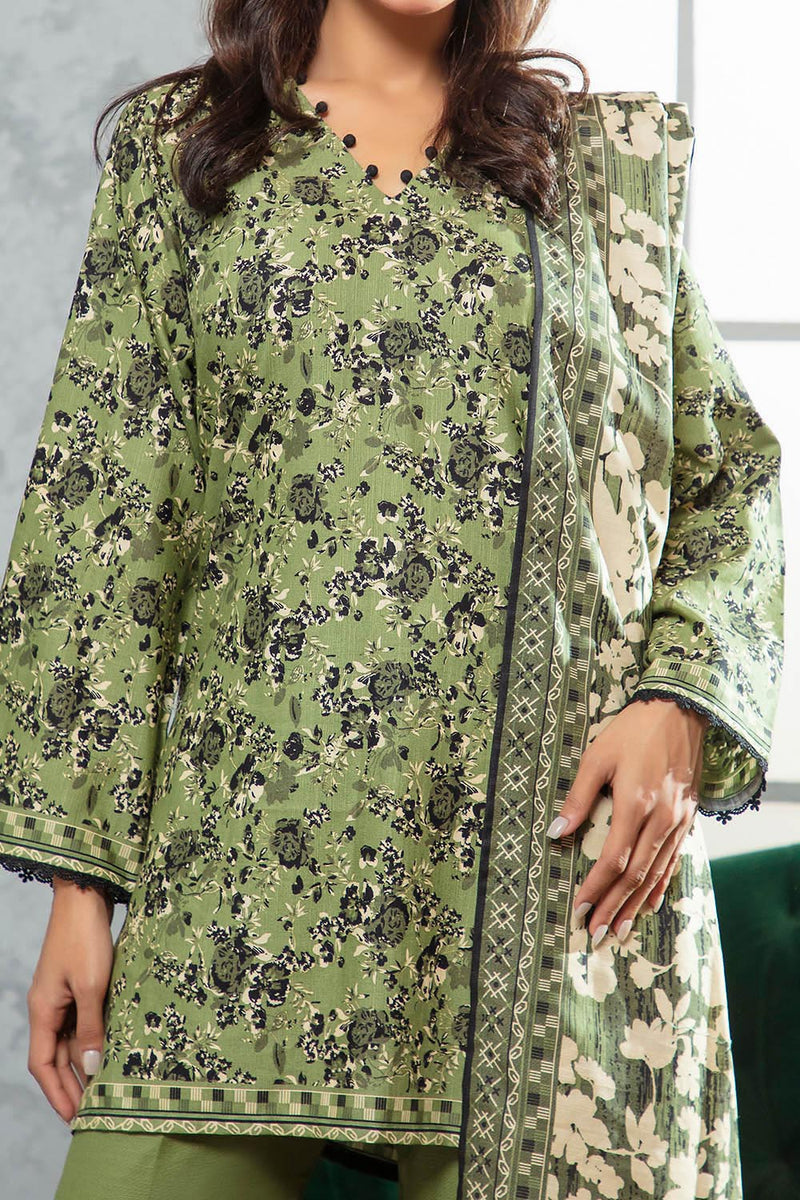 3 Piece Khaddar Suit with Dupatta