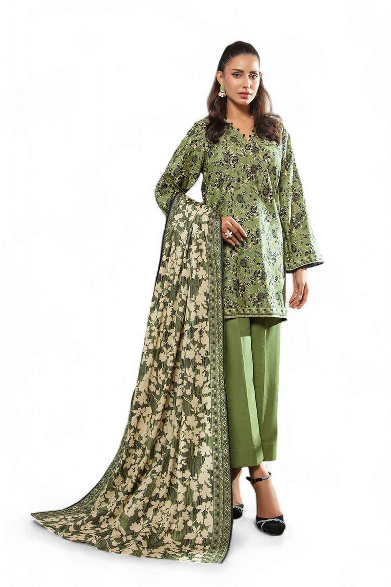 3 Piece Khaddar Suit with Dupatta