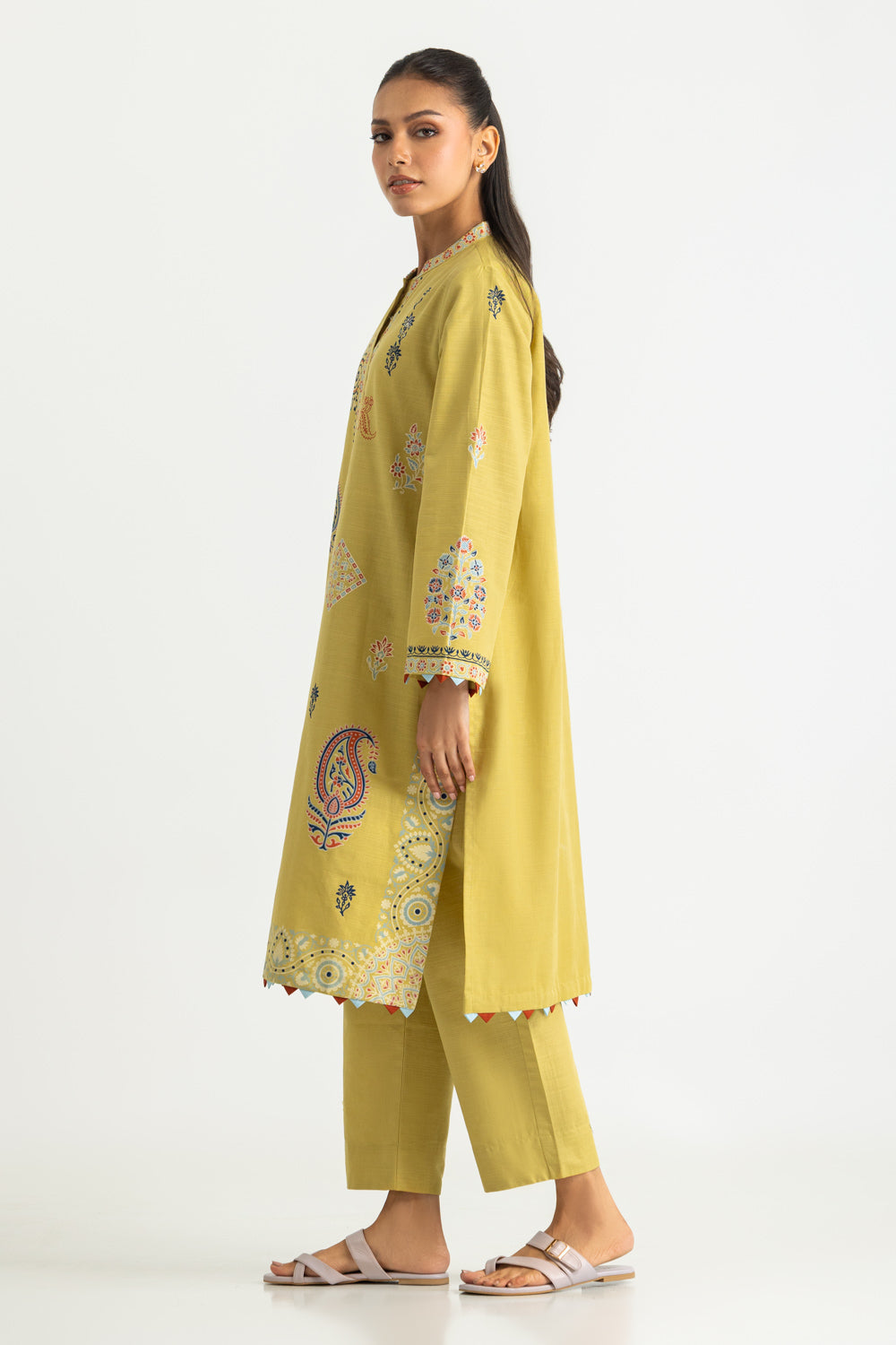 Khaddar Block Printed Co-Ord Set