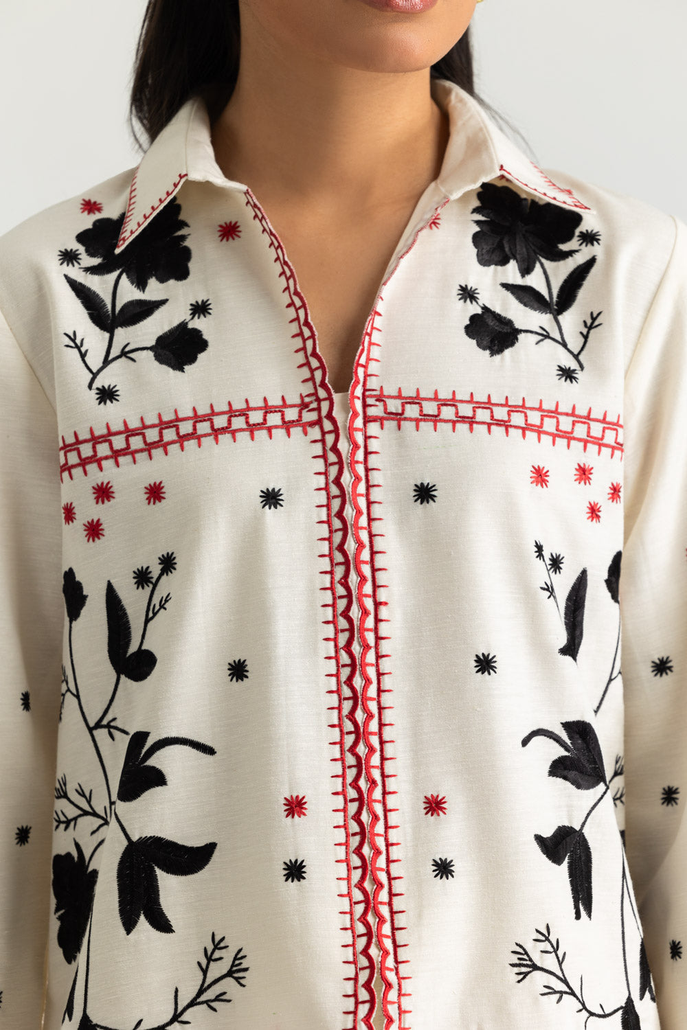 Khaddar Embroidered Co-Ord Set