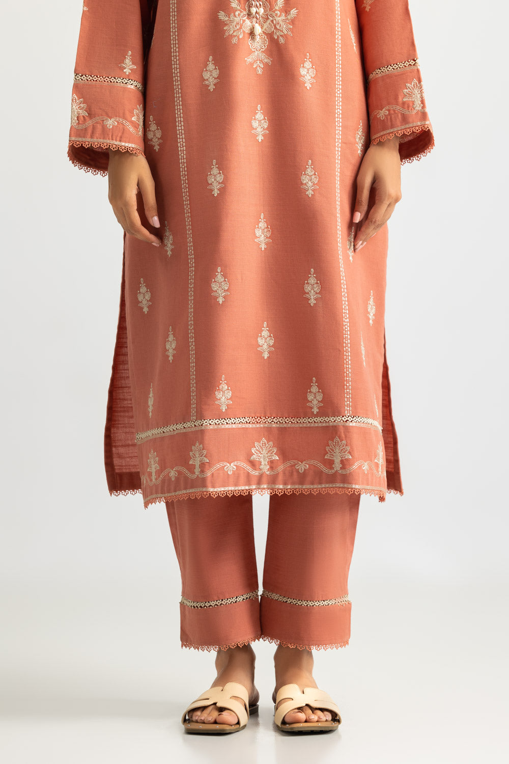 Khaddar Embroidered Co-Ord Set