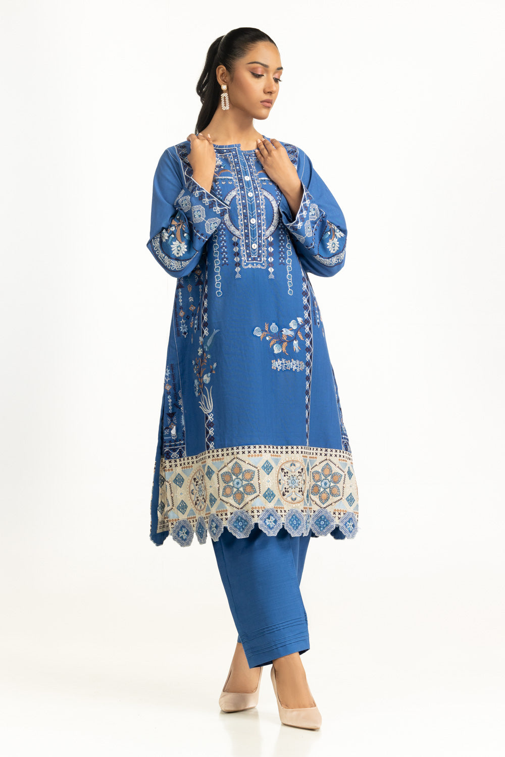 Khaddar Embroidered Co-Ord Set