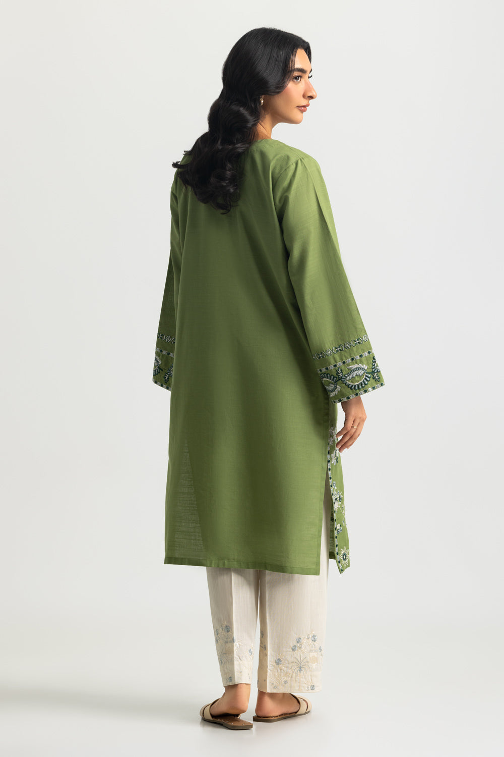 Khaddar Embroidered Co-Ord Set