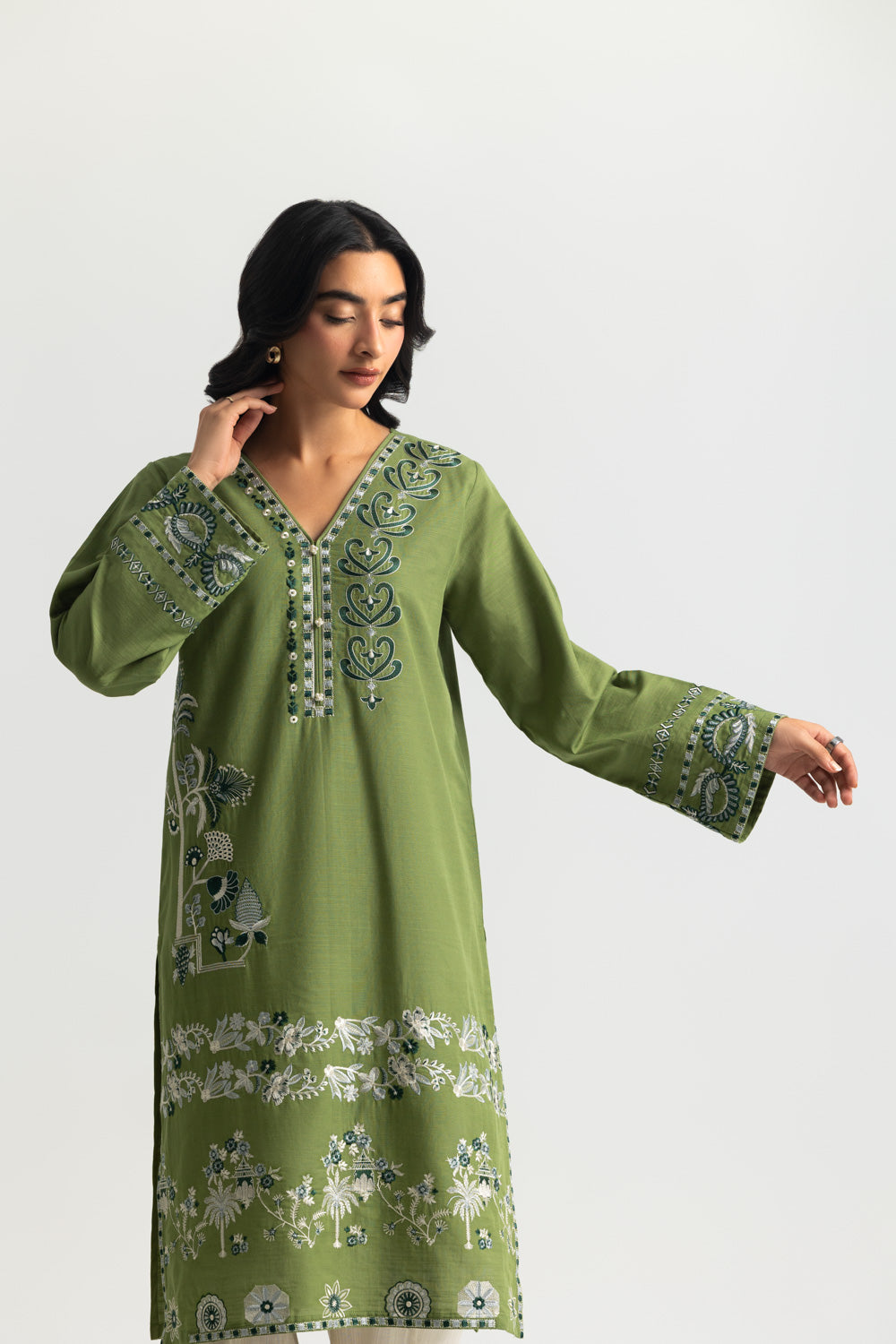 Khaddar Embroidered Co-Ord Set