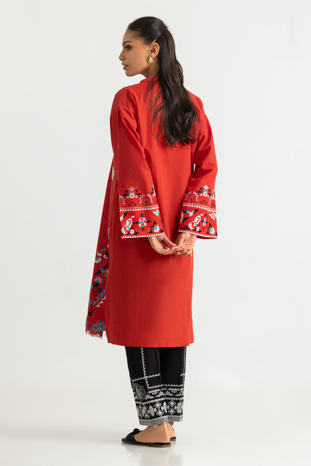 Khaddar Embroidered Co-Ord Set