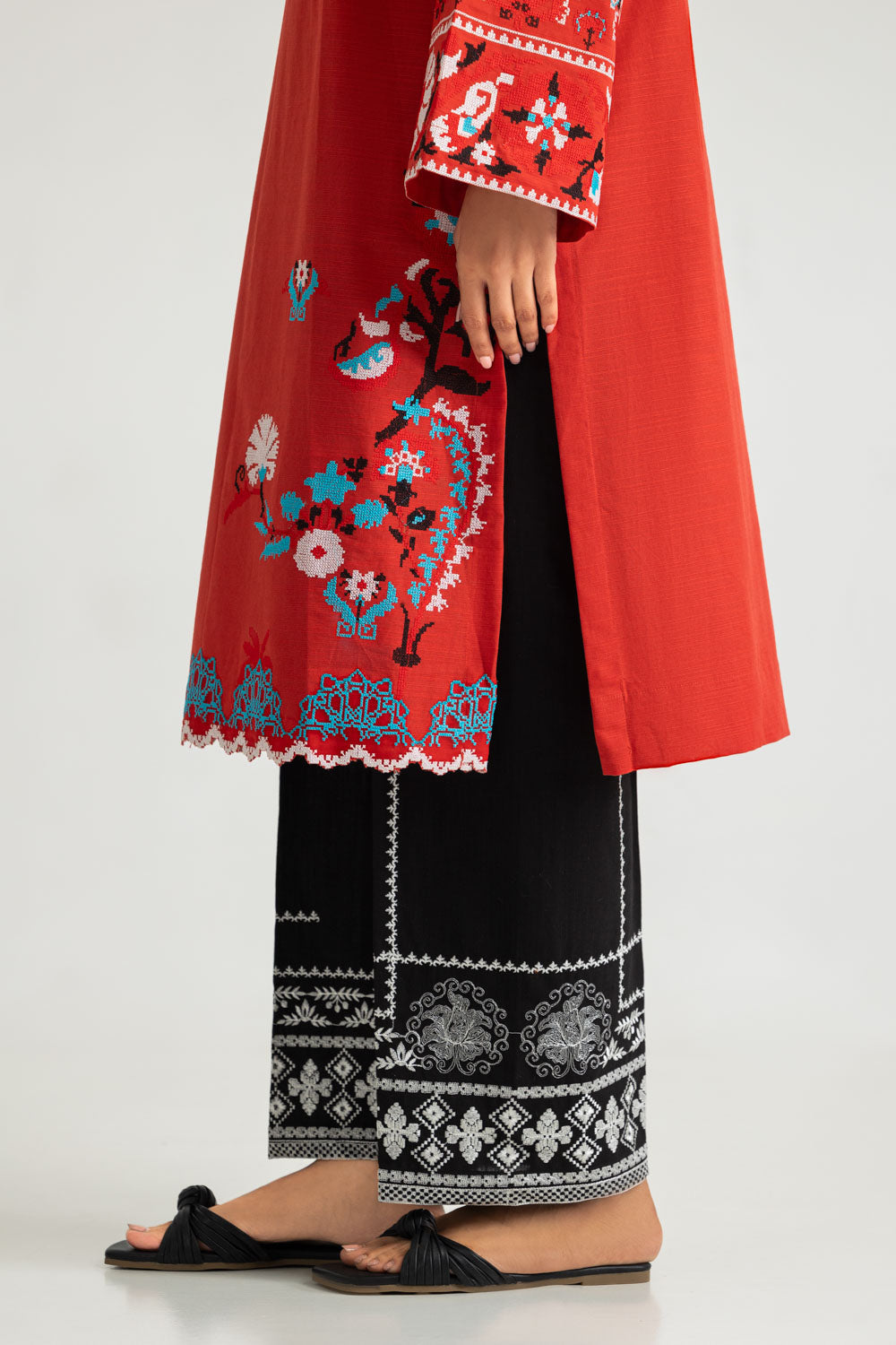 Khaddar Embroidered Co-Ord Set