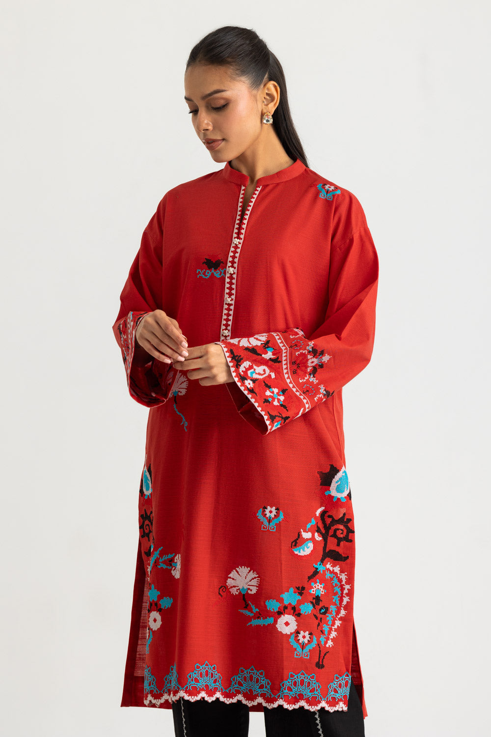 Khaddar Embroidered Co-Ord Set