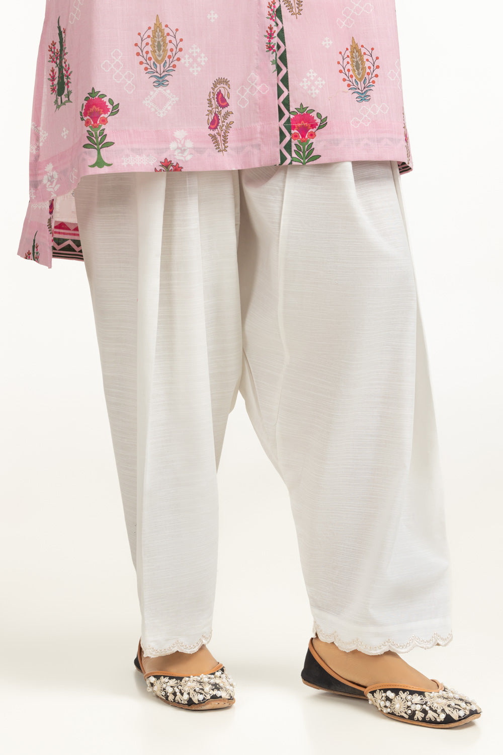 Khaddar Embroidered Shalwar