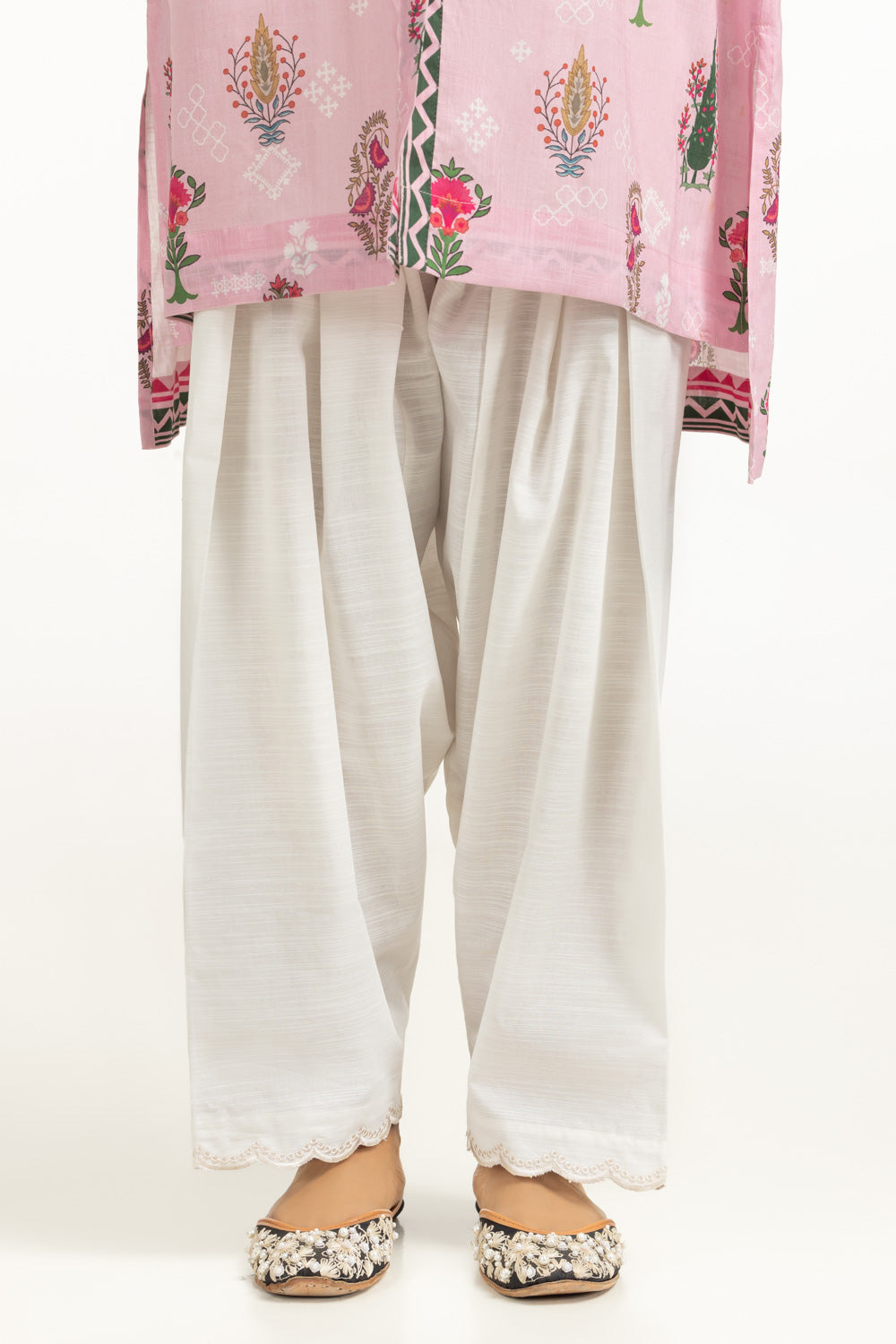 Khaddar Embroidered Shalwar