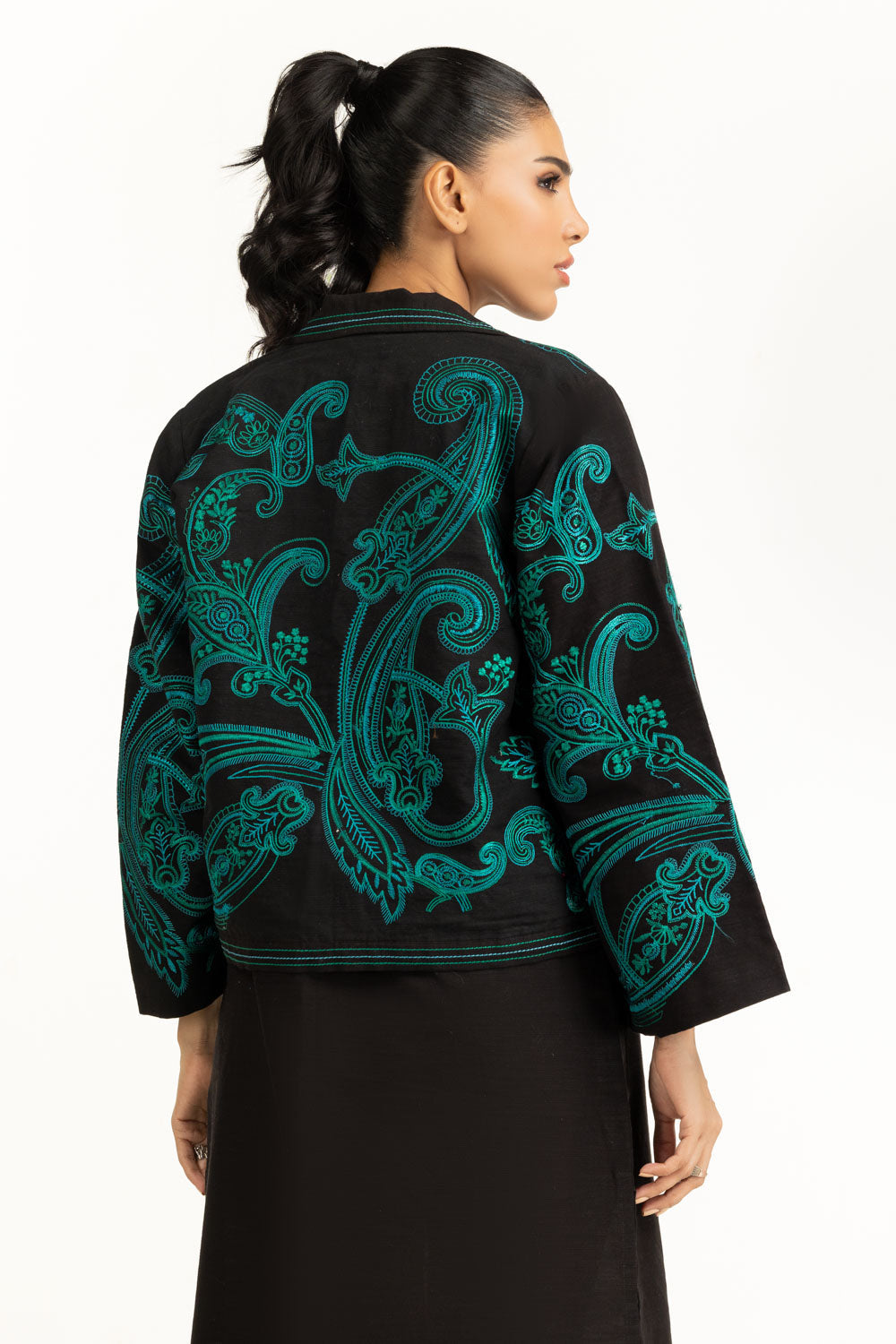 Khaddar Embroidered Waistcoat