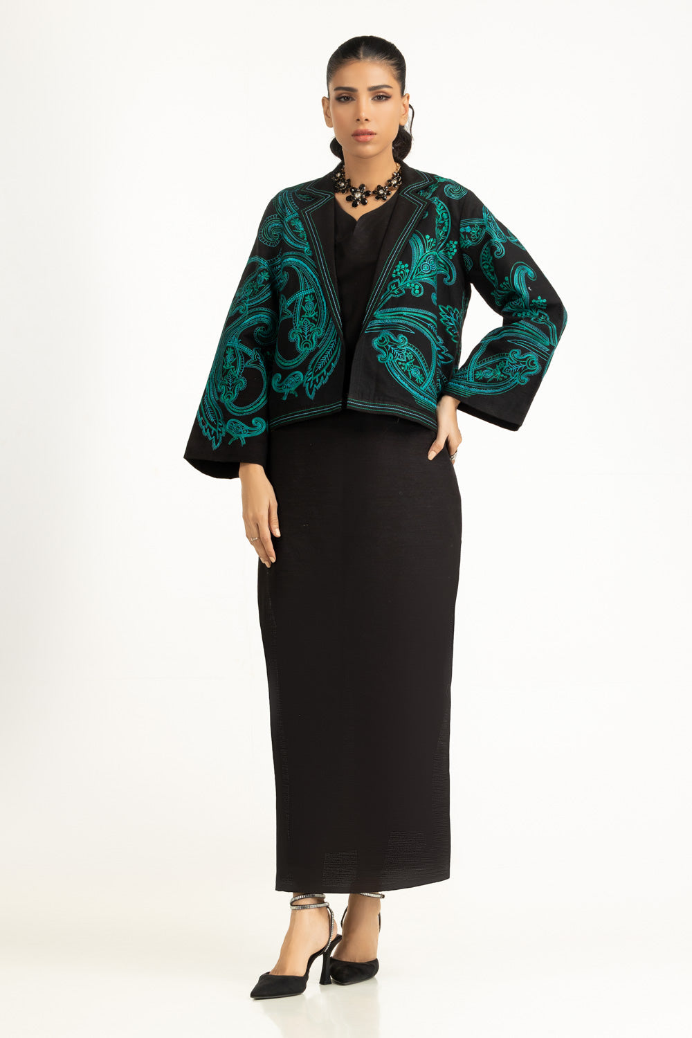 Khaddar Embroidered Waistcoat