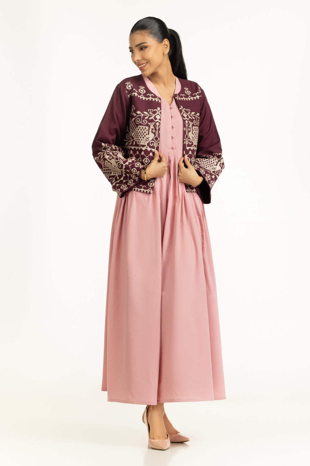 Khaddar Embroidered Waistcoat