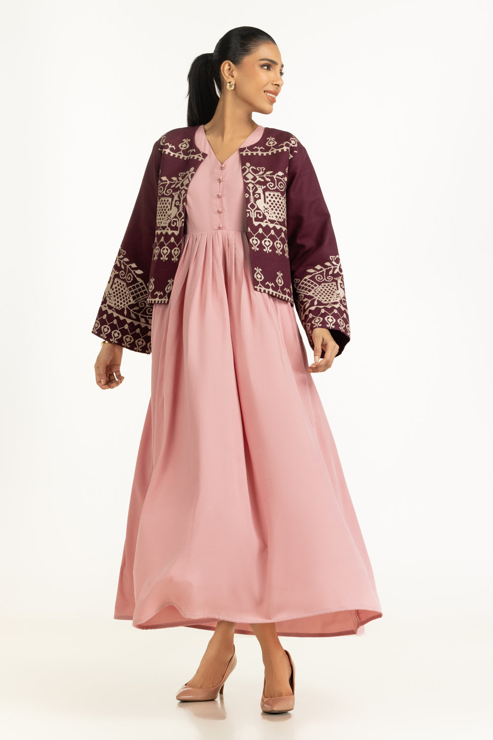 Khaddar Embroidered Waistcoat