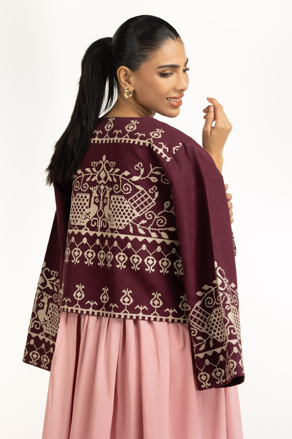 Khaddar Embroidered Waistcoat