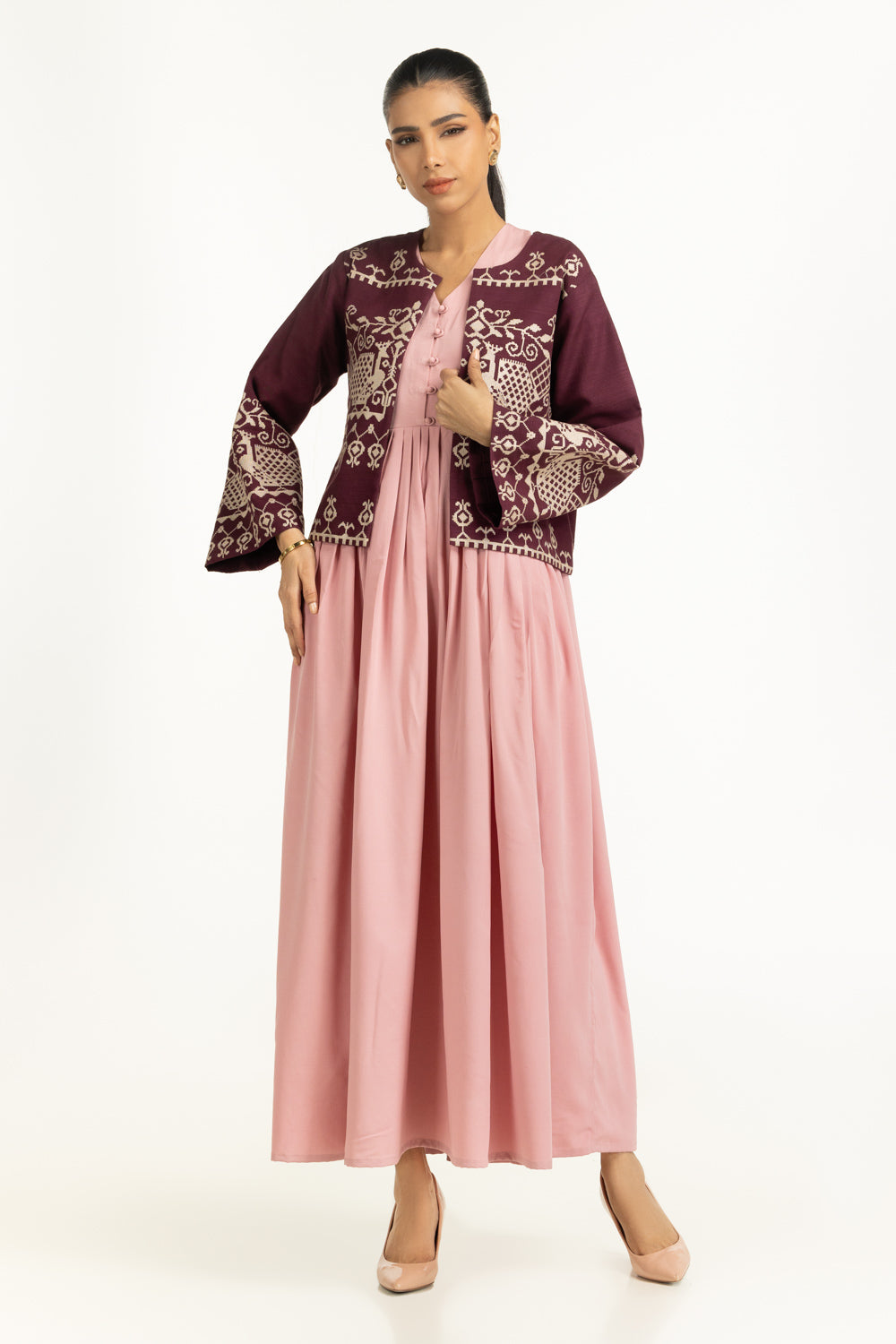 Khaddar Embroidered Waistcoat