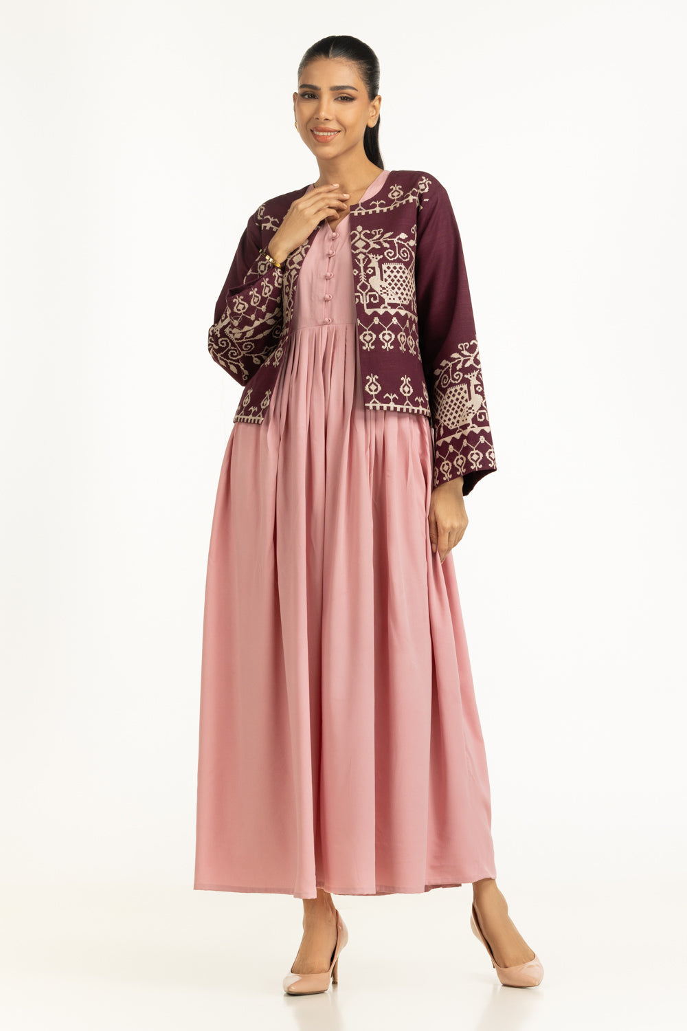 Khaddar Embroidered Waistcoat