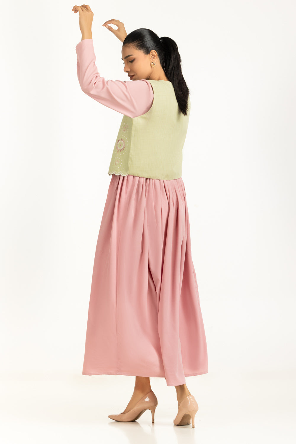 Khaddar Embroidered Waistcoat