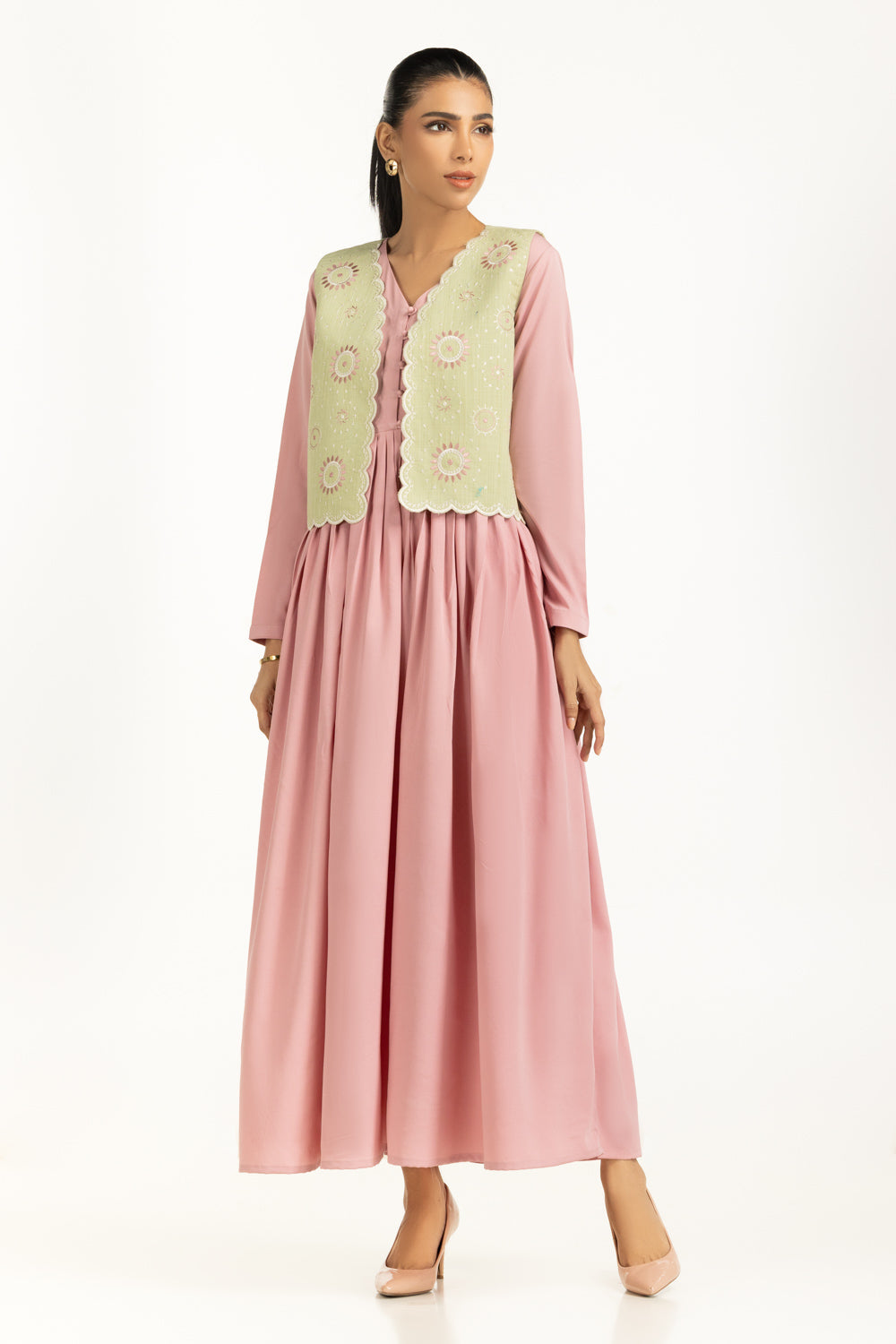 Khaddar Embroidered Waistcoat