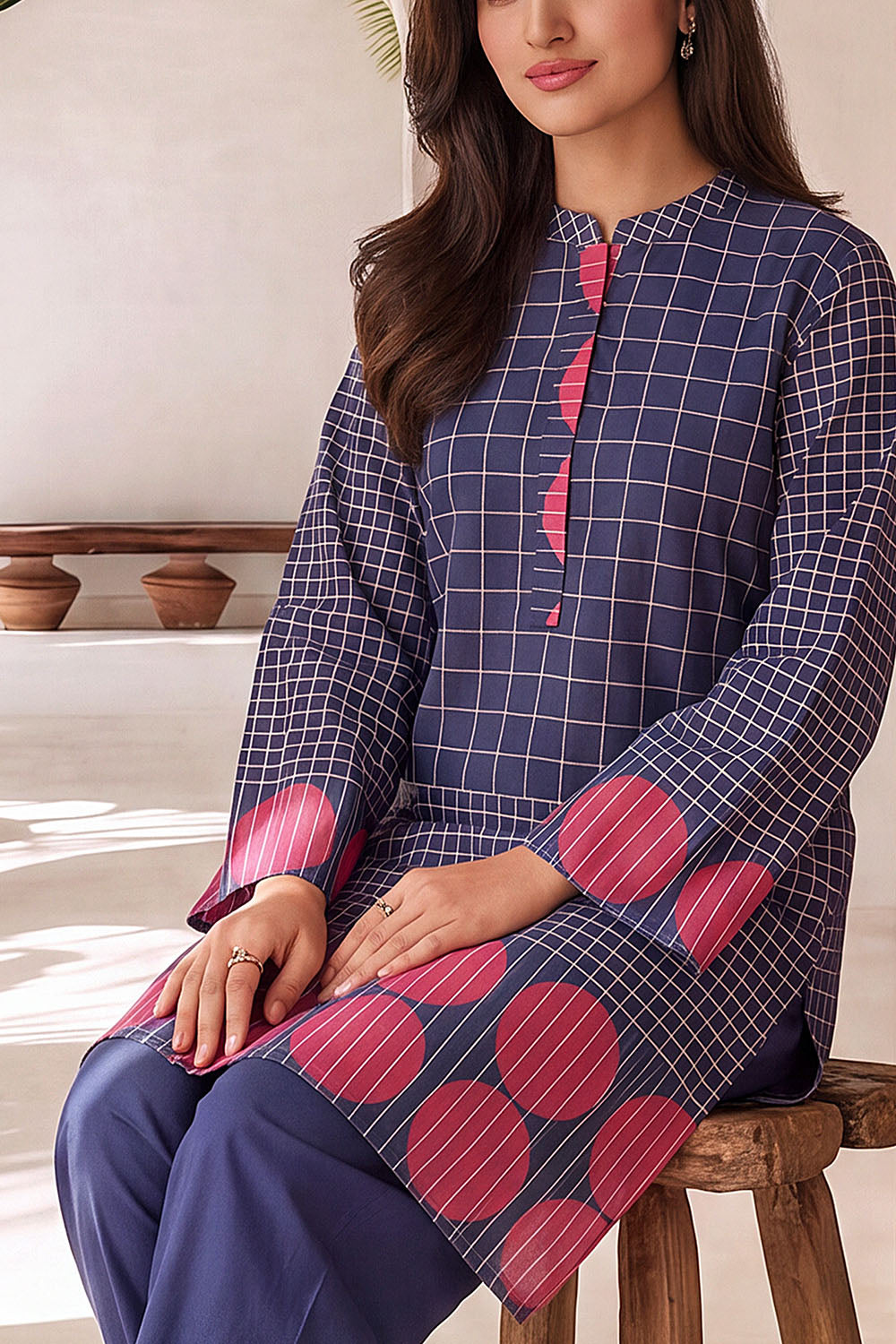 Khaddar Slub Printed Co-Ord Set - IPST-88225