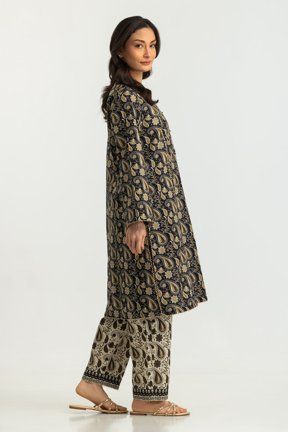 Khaddar Slub Printed Co-Ord Set