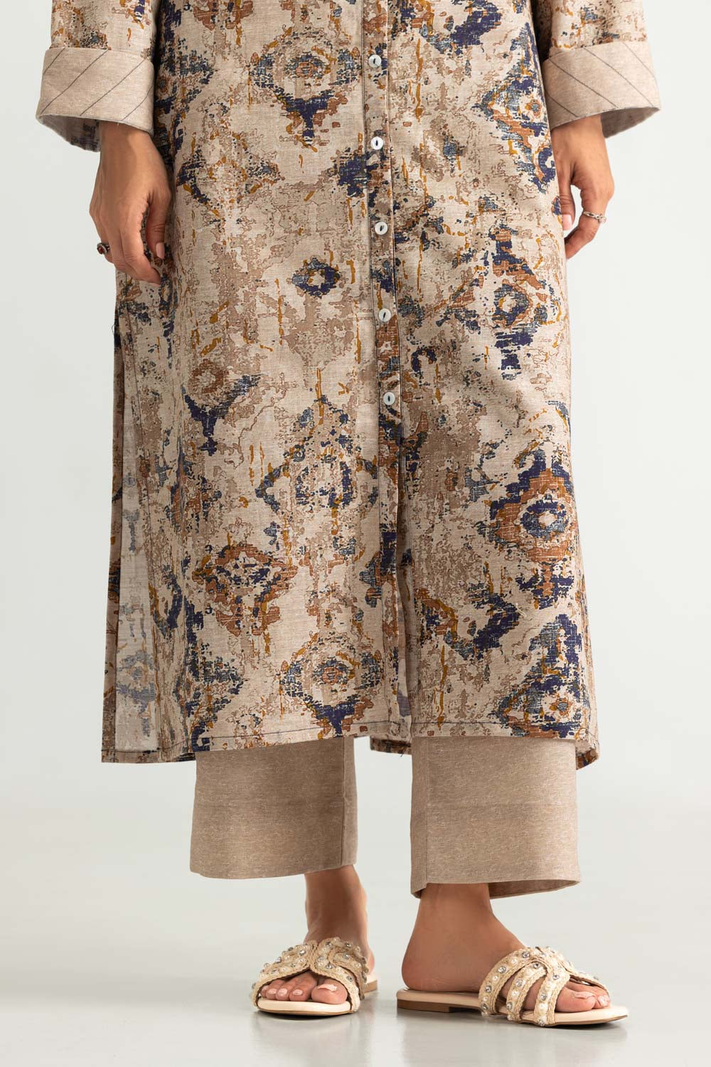 Khaddar Slub Printed Co-Ord Set