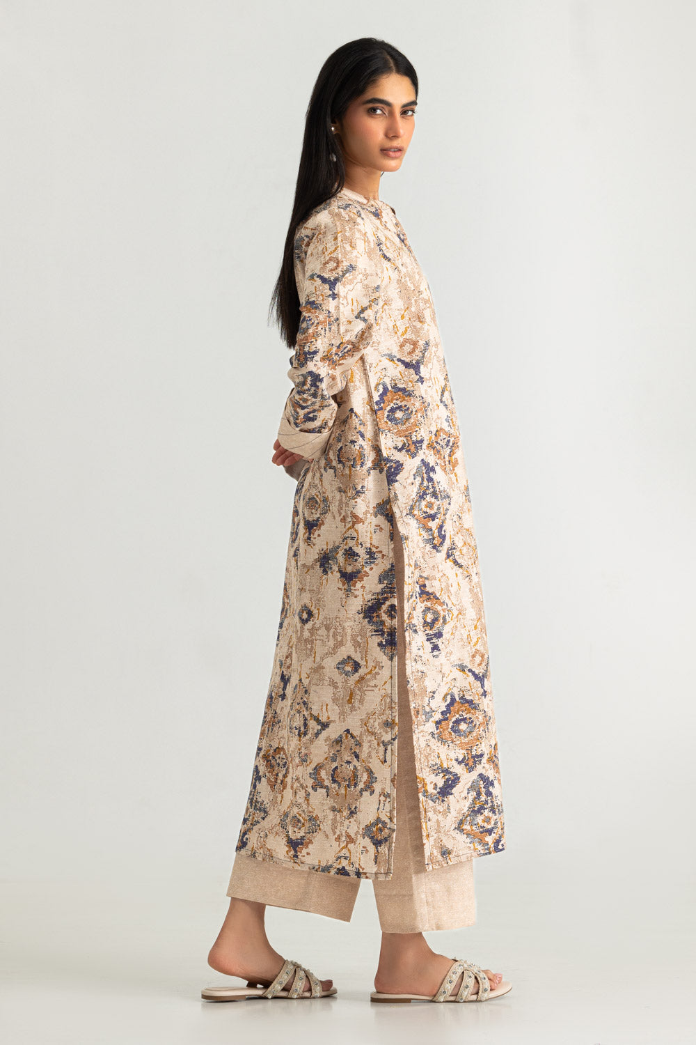Khaddar Slub Printed Co-Ord Set