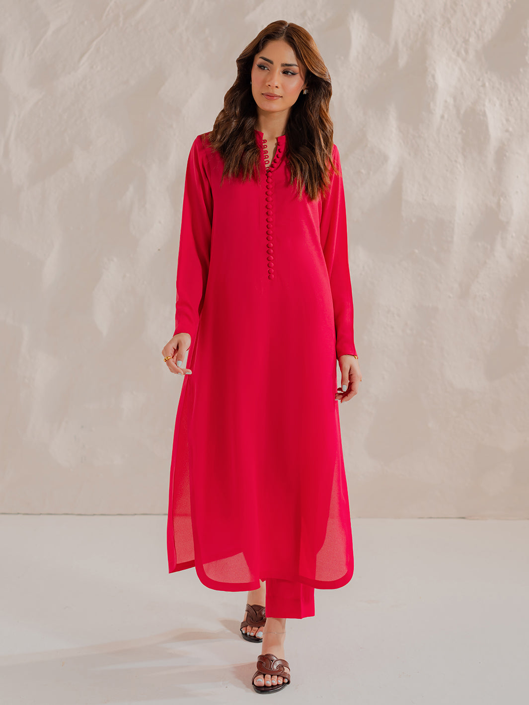 Vaylo Khaddar Co-Ord Set | Maroon Winter Outfit for Women | Kiara By Hana