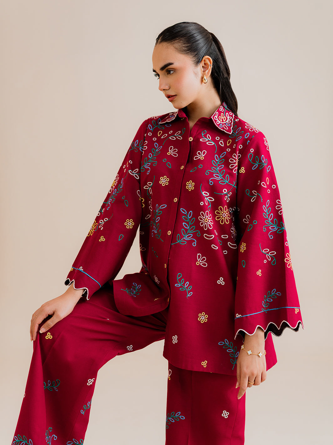 Lexa – 2Pc Embroidered Co-Ords Set