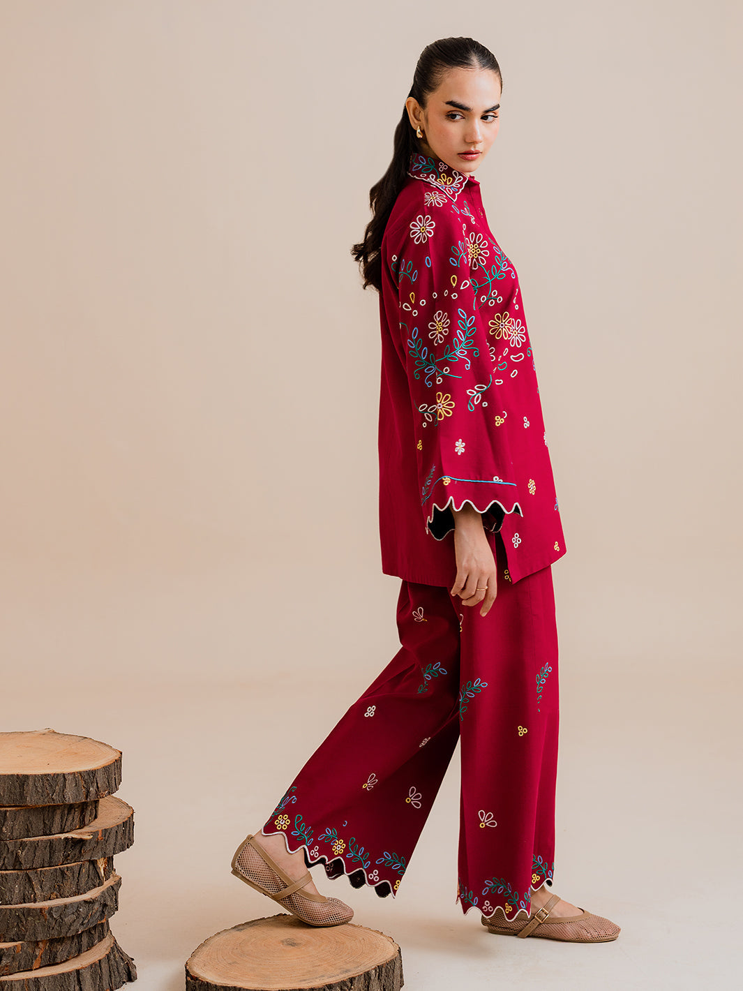Lexa – 2Pc Embroidered Co-Ords Set
