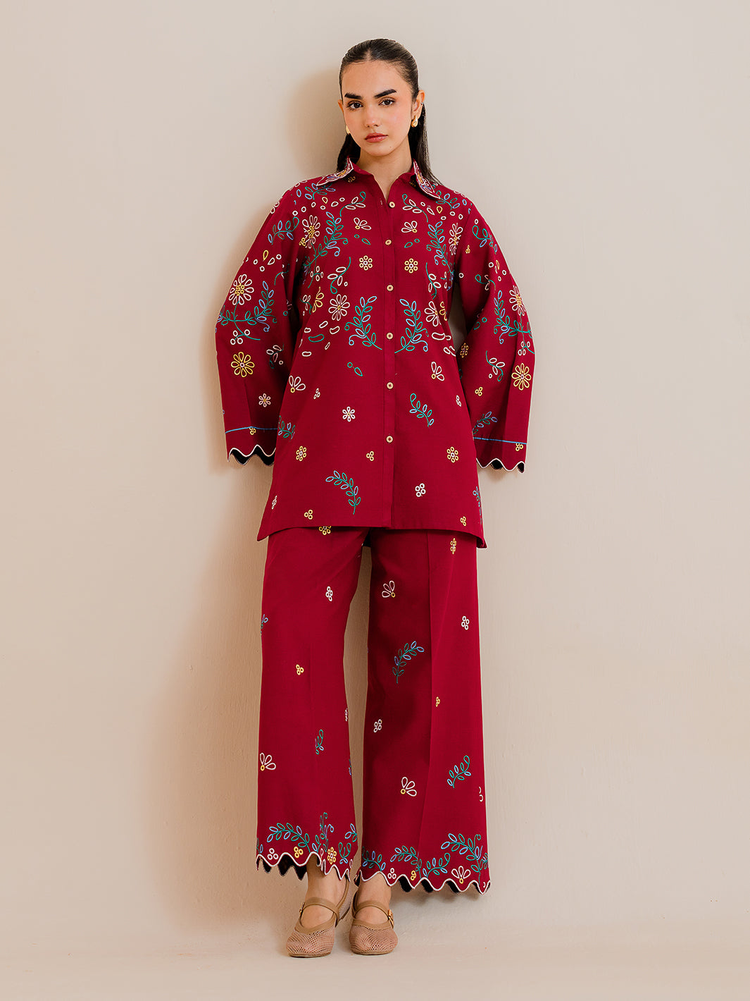 Lexa – 2Pc Embroidered Co-Ords Set