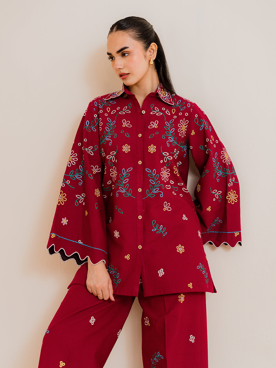 Lexa – 2Pc Embroidered Co-Ords Set