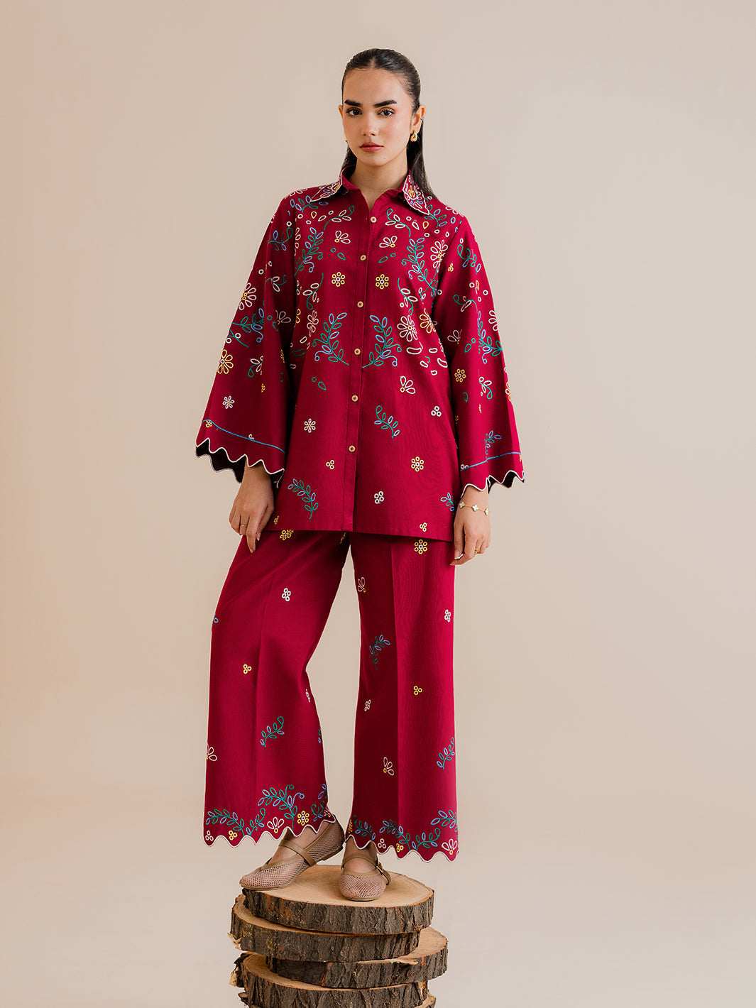 Lexa – 2Pc Embroidered Co-Ords Set