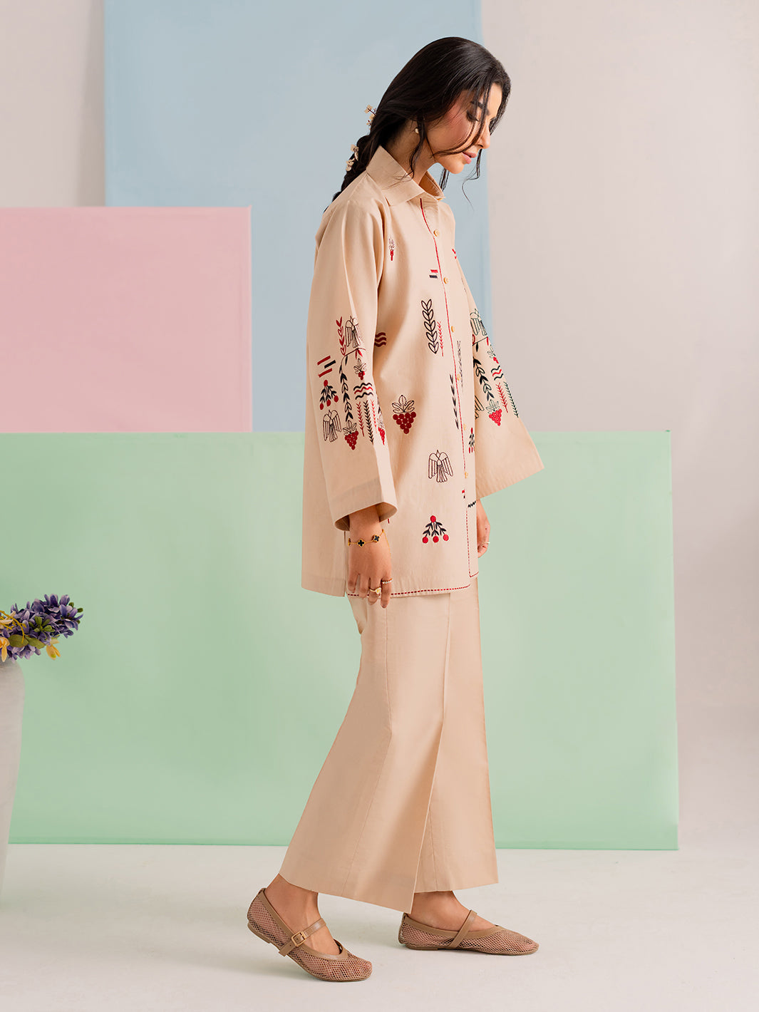 ARDIS - 2Pc Embroidered Co-ords Set