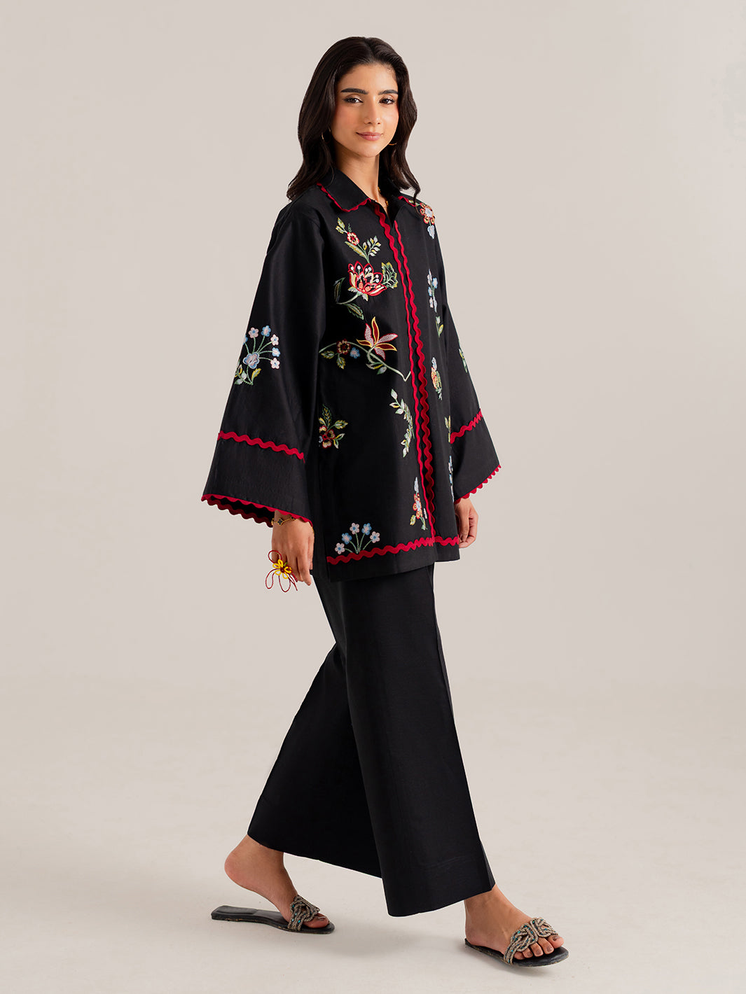AENYAL - 2Pc Embroidered Co-ords Set