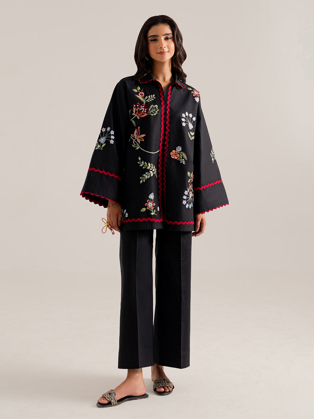 AENYAL - 2Pc Embroidered Co-ords Set