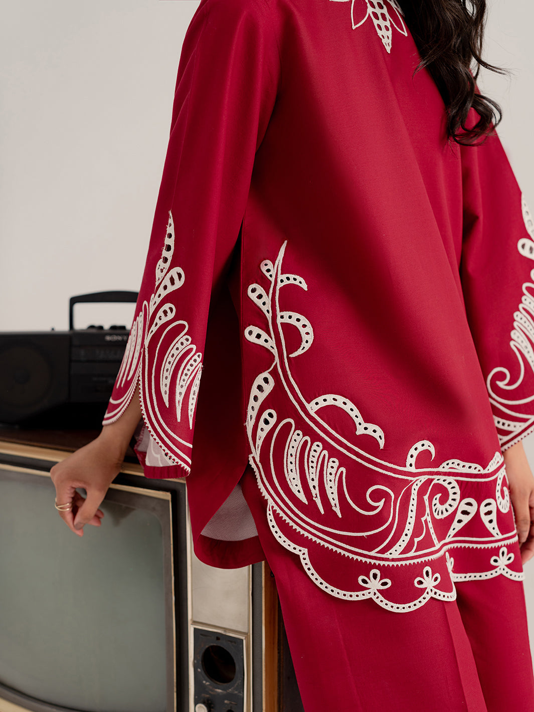 SYLANE – 2Pc Embroidered Co-ords Set
