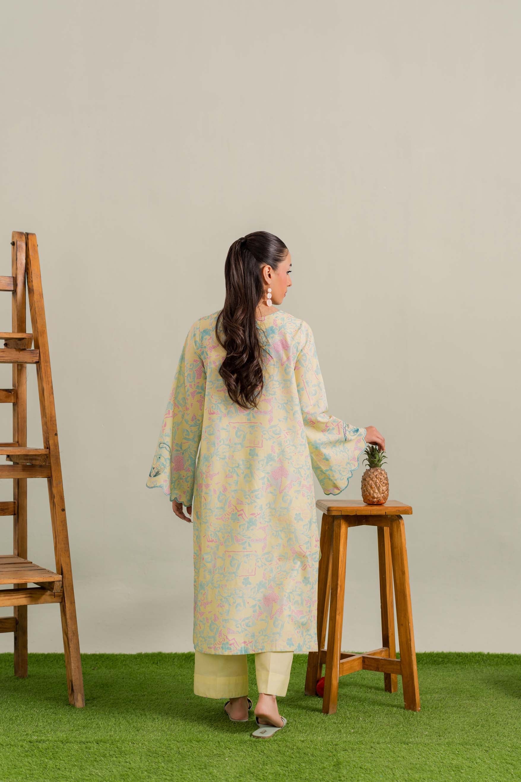 Sorbeto - 3Pc Printkari Suit