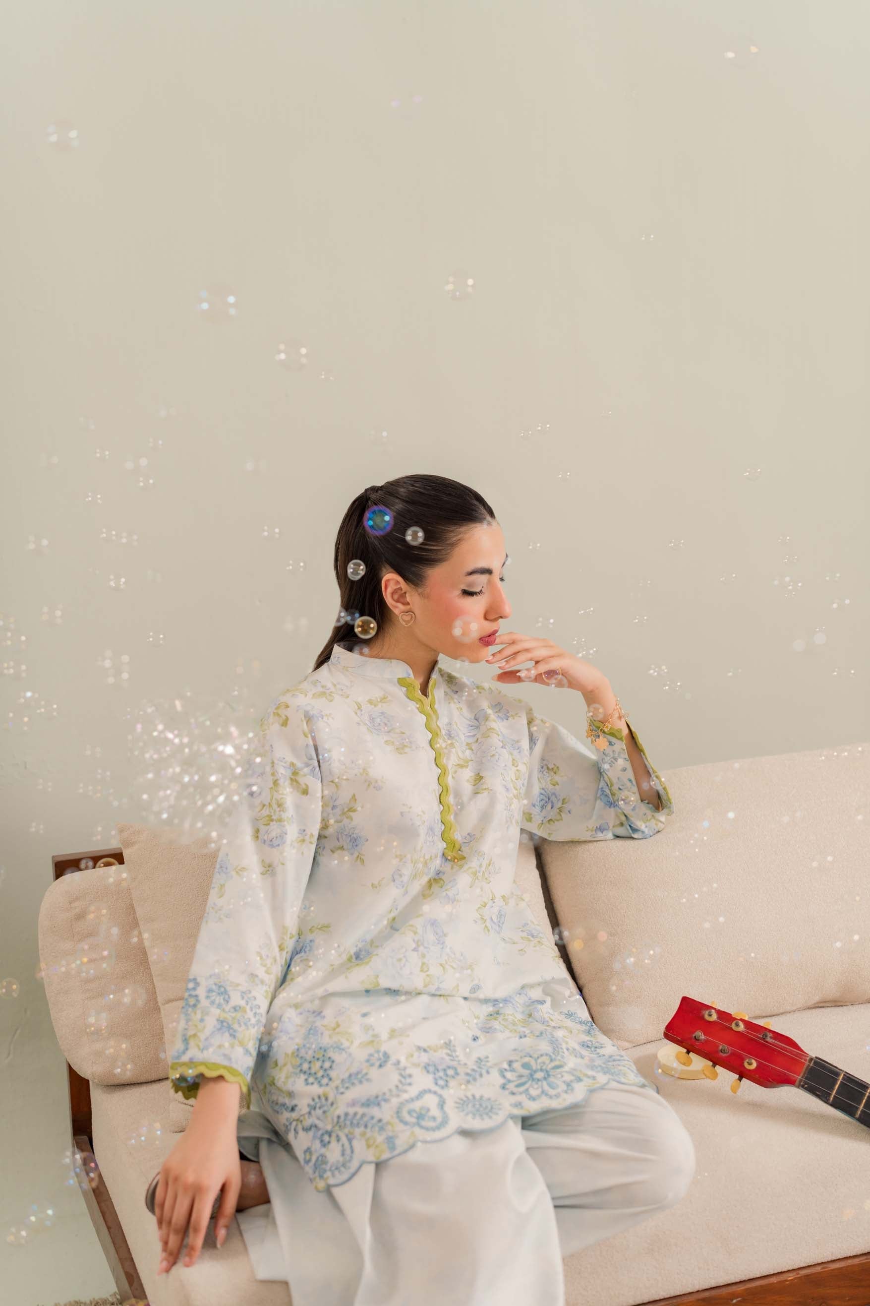 Azule - 3Pc Printkari Suit