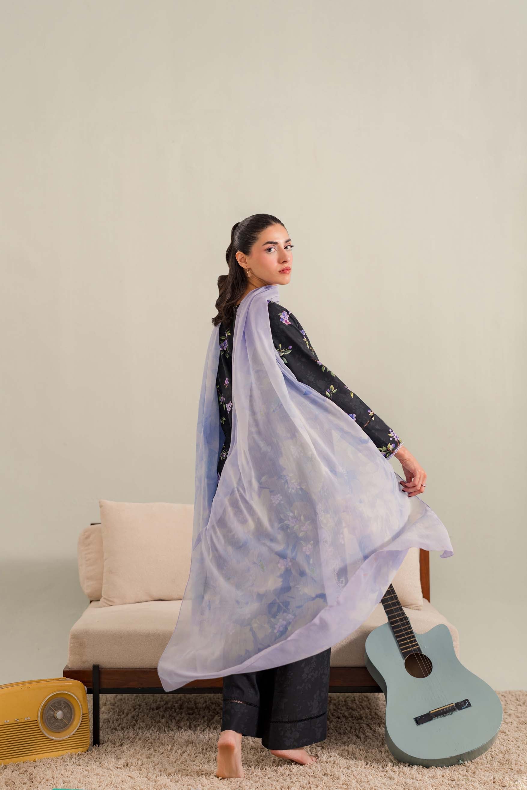 Opaline - 3Pc Printkari Suit