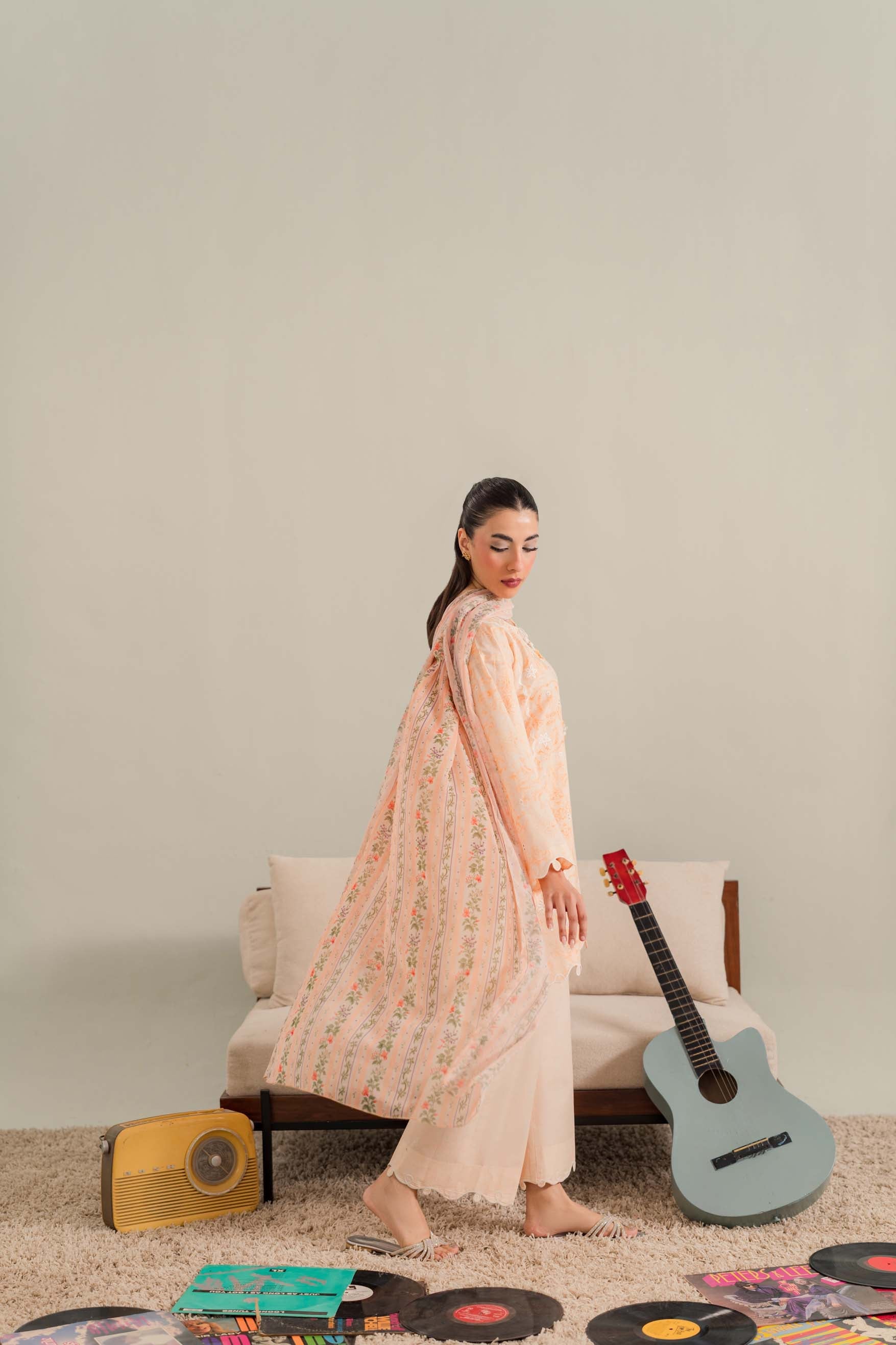 Nectar - 3Pc Printkari Suit